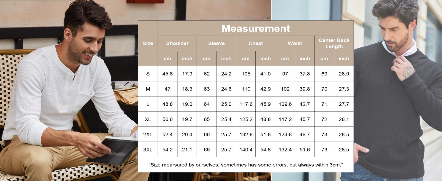 Fall Outfits Limited Time Clearance Men's Henley Shirts Long Sleeve Basic Waffle Pique Pullover Thin T-Shirt with Pocket(Run Small) Fall Outfits Limited Time Clearance Men's Henley Shirts Long Sleeve Basic Waffle Pique Pullover Thin T-Shirt with Pocket(Run Small)