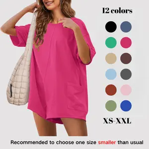 Molitree Rompers for Women Casual Short Sleeve Oversized Athletic Jumpsuits Workout Reversible Hot Shot Tee Romper Overalls