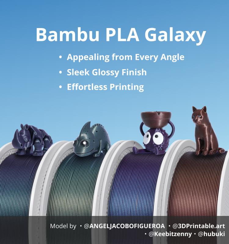 Bambu Lab PLA Galaxy, 3D Printing Materials and Filaments Bambu Lab PLA Galaxy, 3D Printing Materials and Filaments