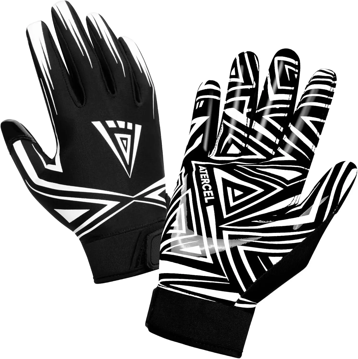 Football Gloves Men Football Receiver Gloves, Enhanced Performance and High Grip Rugby Football Gloves for Adults