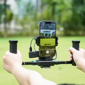 Feiyu Phone Video Rig Pro for iPhone 15/16/17 Pro Max – ProRes 4K Filmmaking Cage with External Storage Hub, Cooling Fan, Battery Extension, SD Card Slot & USB-C Expansion for Professional Video Recording