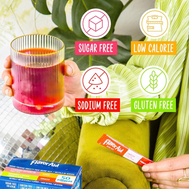 Flavor Aid Aguas Frescas Singles To Go Variety Pack, Powdered Drink Mix