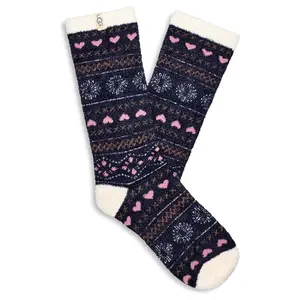 Leslie Graphic Crew Sock Womens