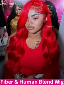 【Blend】Hot Red Burgundy 30 34 Inch Body Wave 9X6 Wear And Go Glueless Hd Lace Frontal Wig Brazilian 13X4 Transparent Lace Front Human Hair Wigs For Women Pre Plucked