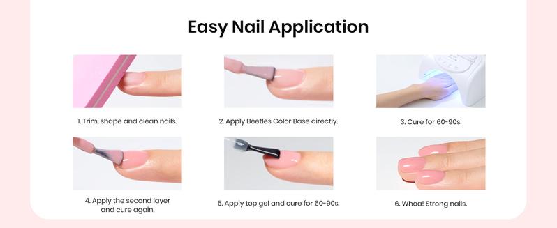 Beetles Valentine Rubber Color Base Gel Nail Polish Set, -DIY Nails at Home Gift for Women, Manicure, Nailcare & Beauty Products Uv Cutics  newyearnewme valentinesday Easter Nail Designs Spring Floral Nails Vacation Nails