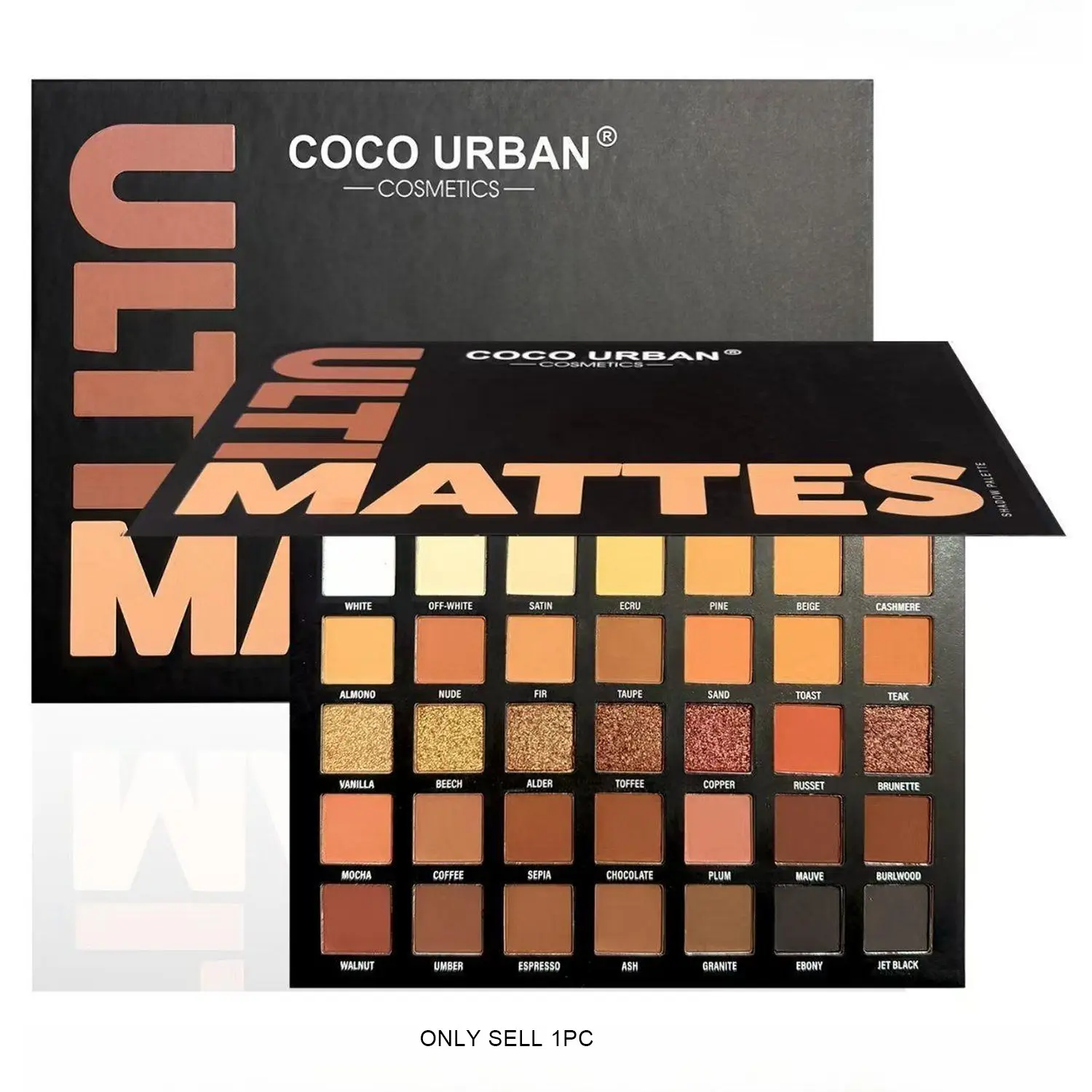 35-Piece All-in-One Master Makeup Palette, Matte Pigmented Cosmetic Eyeshadow Powder Palette, Shades From Warm Oranges to Deep Smoky Eyes, A Must-Have for Makeup Artists & Enthusiasts