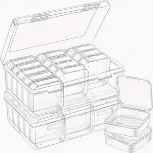 32pcs Bead Organizer Multifunctional Plastic Storage Box Set Portable Organizer for Hair Accessories, Jewelry, DIY Rice Beads, Hardware and Craft Supplies, Jewelry Boxes