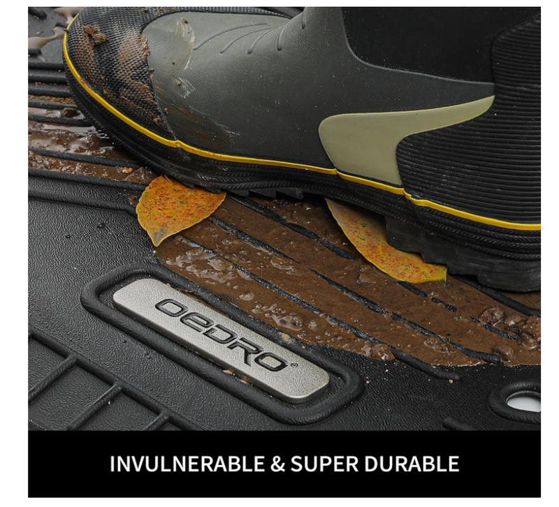 OEDRO Floor Mats Car Accessories for 2019-2024 Ram 1500 Classic Crew Cab/2013-2018 Dodge Ram 1500/2500/3500/2019-2024 Ram 1500 Classic (NOT for New Body) with 1st Bench Seats, Full Set Liners, Black TPE All-Weather Car Rug Truck Vehicle Protector Outdoorf