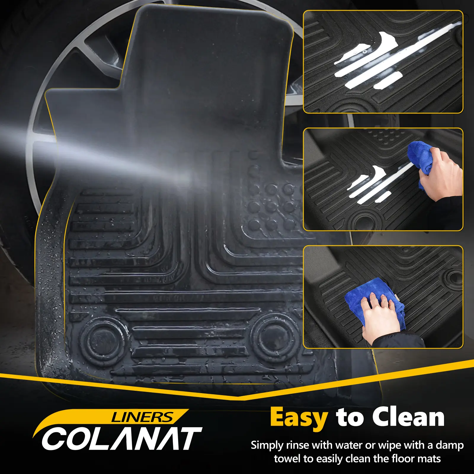 Car Trunk High Edge Anti-skid Trunk Mat For Mitsubishi Outlander 2022-2025
