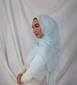 VELA Fuji Blue Solid Modal Hijab