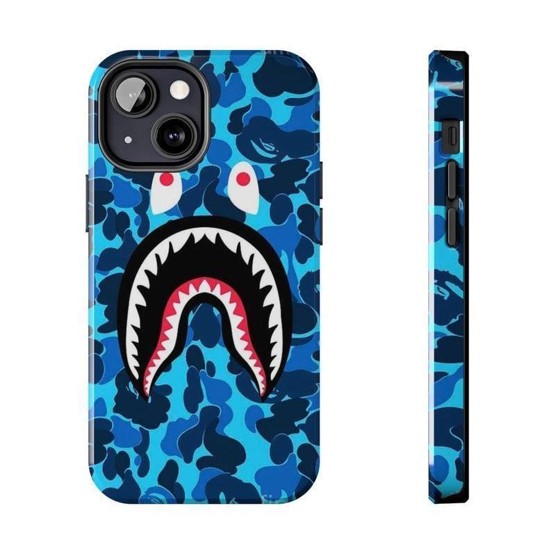 Shark Camo Collage Phone Case, Camo Shark For  iPhone 17 16 15 14 13 12 11 X XS Pro Max, Army Phone Case, The Rookie TV Series Movie  Inspired by the act