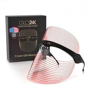 7 Color Best LED BEAUTY MASK GLO24k For a Radiant,Glowing, Acne Scars ,Uneven Skin Tone . Use 3 to 4 times a week for BEST RESULTS ! Be consistent .