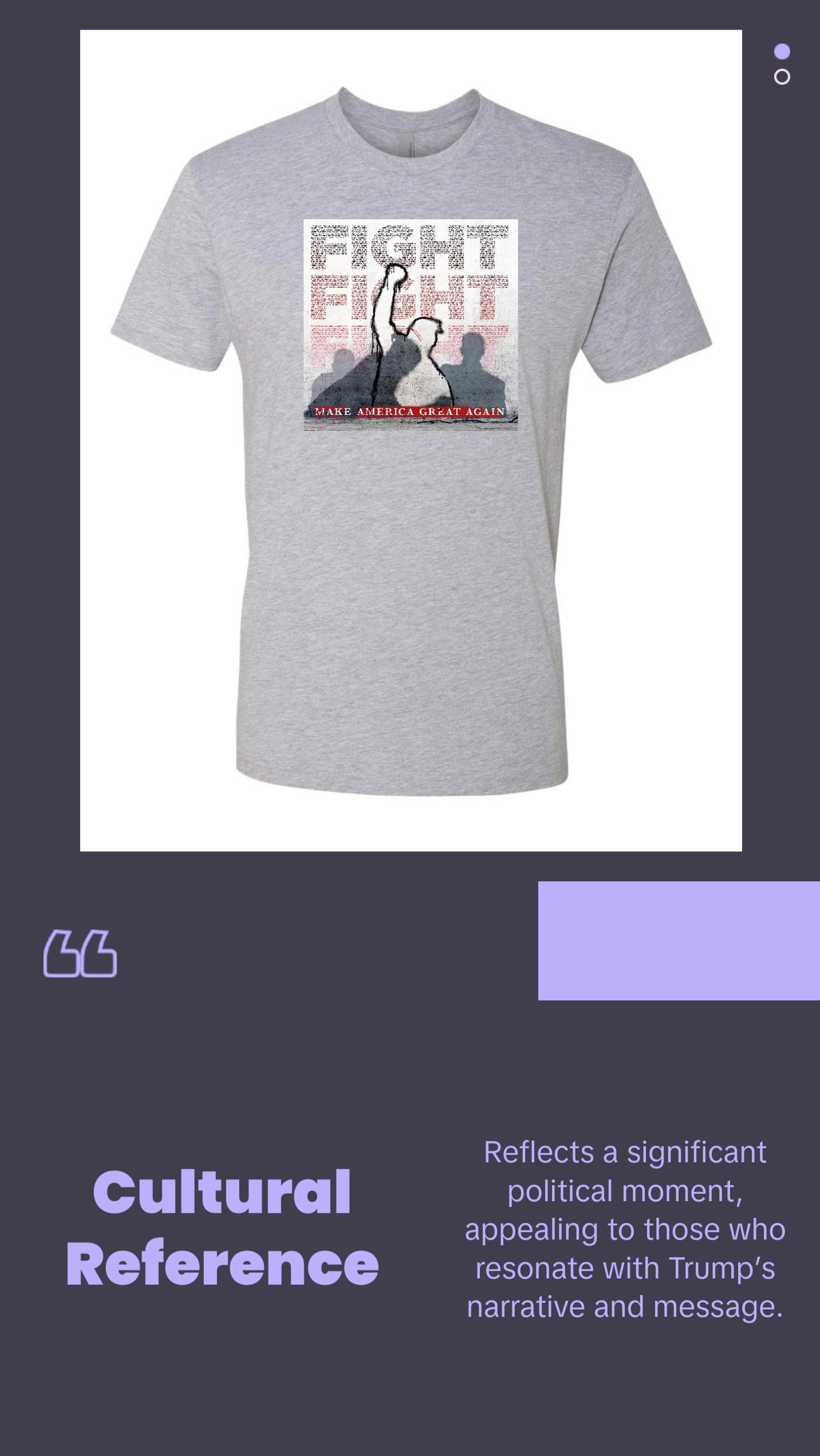 Unisex Iconic Trum Fight Fight Fight T-shirt