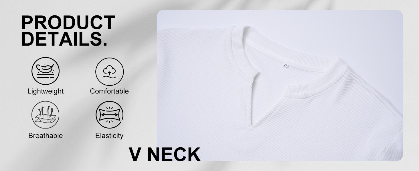 3-Pack Elencoco Mens V-Neck Longline Ribbed Tee Shirts  Long Sleeve Muscle T Shirts Casual,Tiktok shop deals,Gifts for him,Valentines day outfit SpringStatements