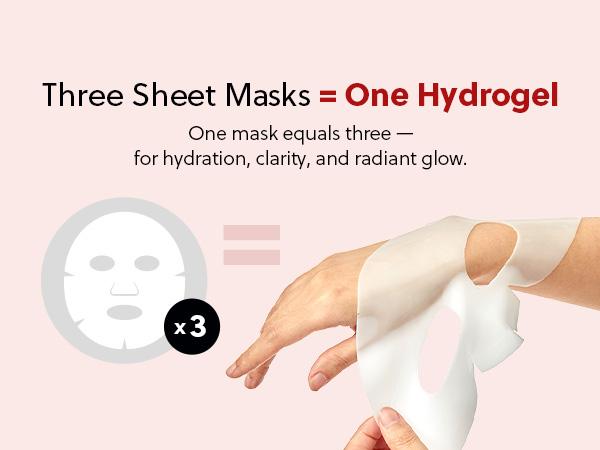 [Cosyuree] Collagen + Peptide Deep Absorbing Gel Mask｜ Hydrating & Firming Overnight Premium Facial Mask ｜Anti-aging & Brightening – Korean Vegan Skin Care (4 pack)