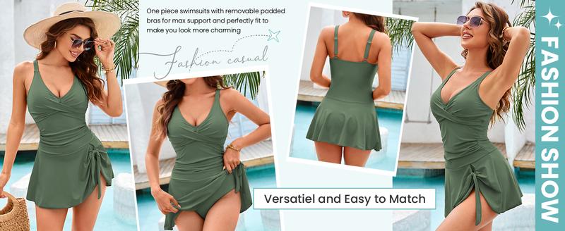 GRACE KARIN Women's Swimsuit Dress Swimsuit for WomenOne Piece Swimsuit Summer Swimsuit