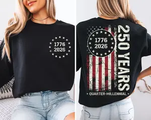 America 250th Anniversary Sweatshirt, 1776–2026 USA T-Shirt, 250 Years of America Shirt, Patriotic American Flag Shirts, Memorial Day Tees