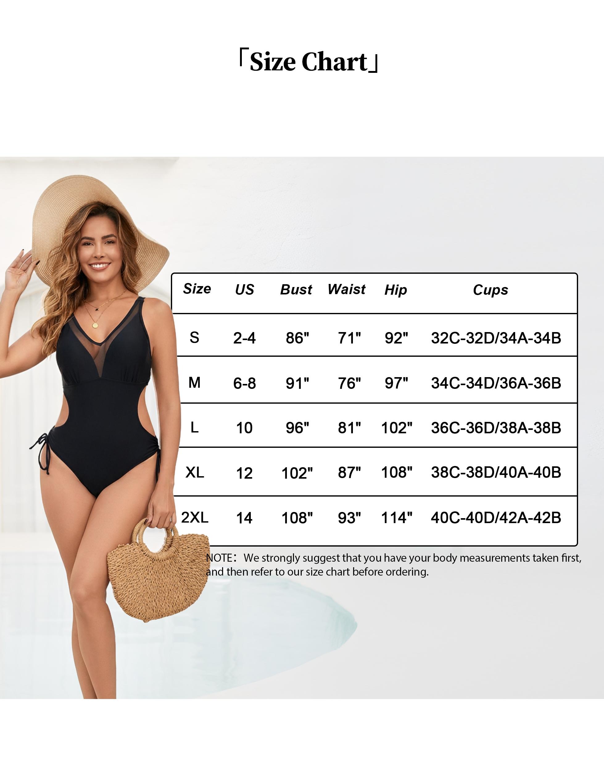 Chicovar Boutiques Women One Piece Swimsuit Tummy Control Bathing Suit with Cut Outs, Sexy Mesh Sheer V Neck, ideal for Sunbathing, Surfing, Swimming, Vacations, Beach Days, Honeymoons and Cruises,Valentine's Day