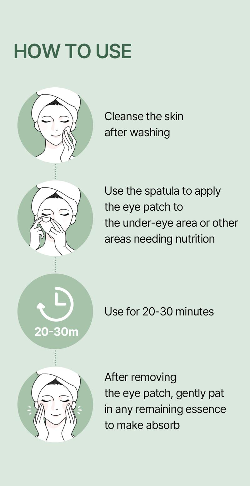 [mixsoon Official Shop] Cica-Hyal Hydrogel Eye Patch 30 pairs (60ea) - Skin Calming & Moisture Replenishment Eye Patch, Korean Skincare for Glass Skin