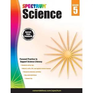 Spectrum 5th Grade Science Workbooks, Ages 10 to 11, 5th Grade Science, Research Safety Tips and Physical, Earth, Space, and Life Science with Research Activities - 144 Pages (Volume 65) Paperback – August 15, 2014