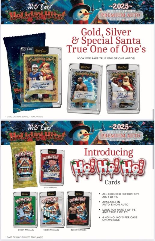 2025 Wild Card Holiday Hits Multi Sport Premium Auto Edition
