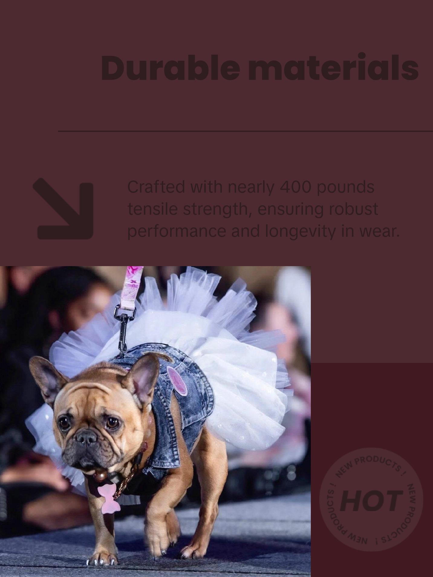 Champagne Cupcakes Beaded Dog Collar | Durable Pearl Dog Necklace | Custom Jewelry for Dogs | Wedding Dog Pearls | Bead Collar