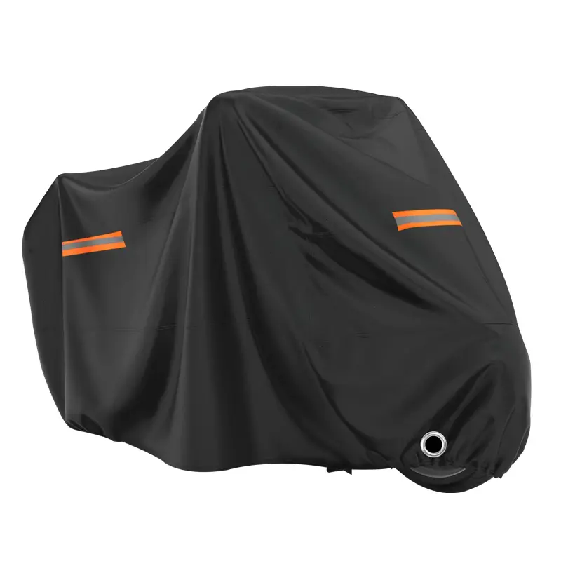 Thick Motorcycle Cover, Durable Protective Gear, Fluorescent Color Accents, High Visibility, Suitable for All Vehicles, Reinforced Stitching, Simple Design, Motorcycle Accessory, Protector