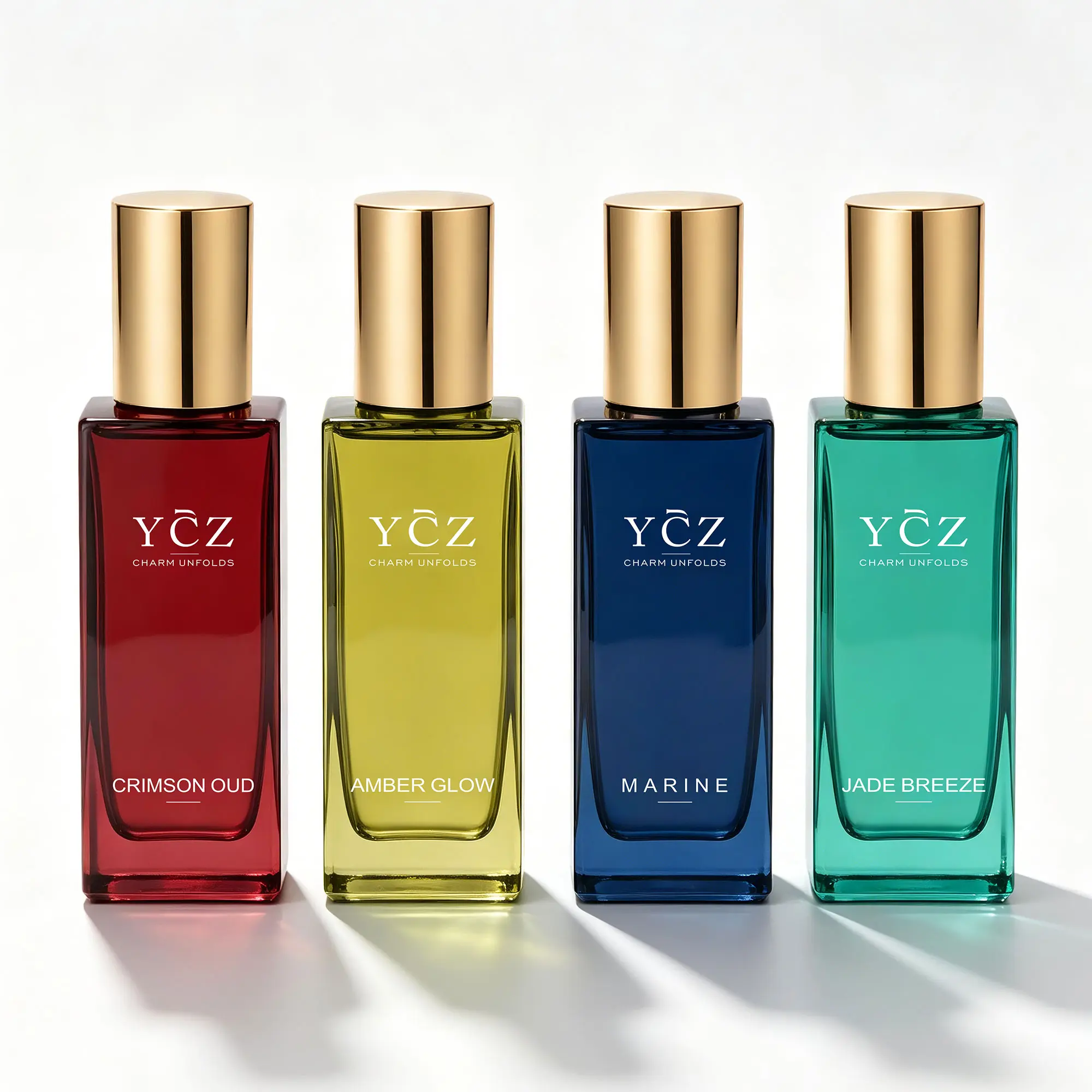 [YCZ] Luxury Men's 4-Scent Fragrance Set - Citrus, Fruity Long-Lasting Eau de Parfum, Multi-Vial Fragrance Collection Gift Box for Date, Daily Wear, Fragrance Sets, Travel Size,back to school