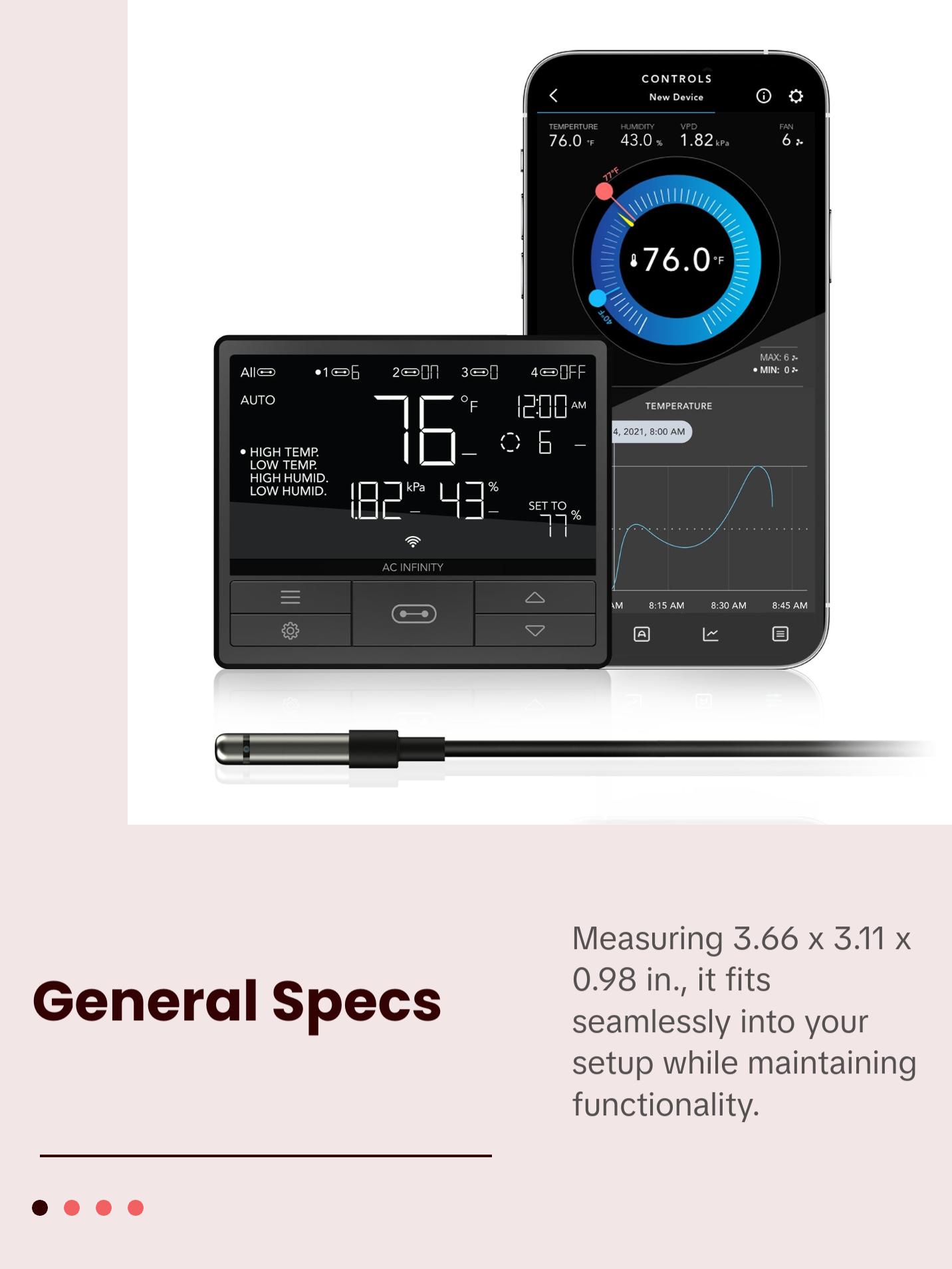 AC Infinity Controller 69 Pro - Digital Controller for 4 Devices with WiFi Connectivity