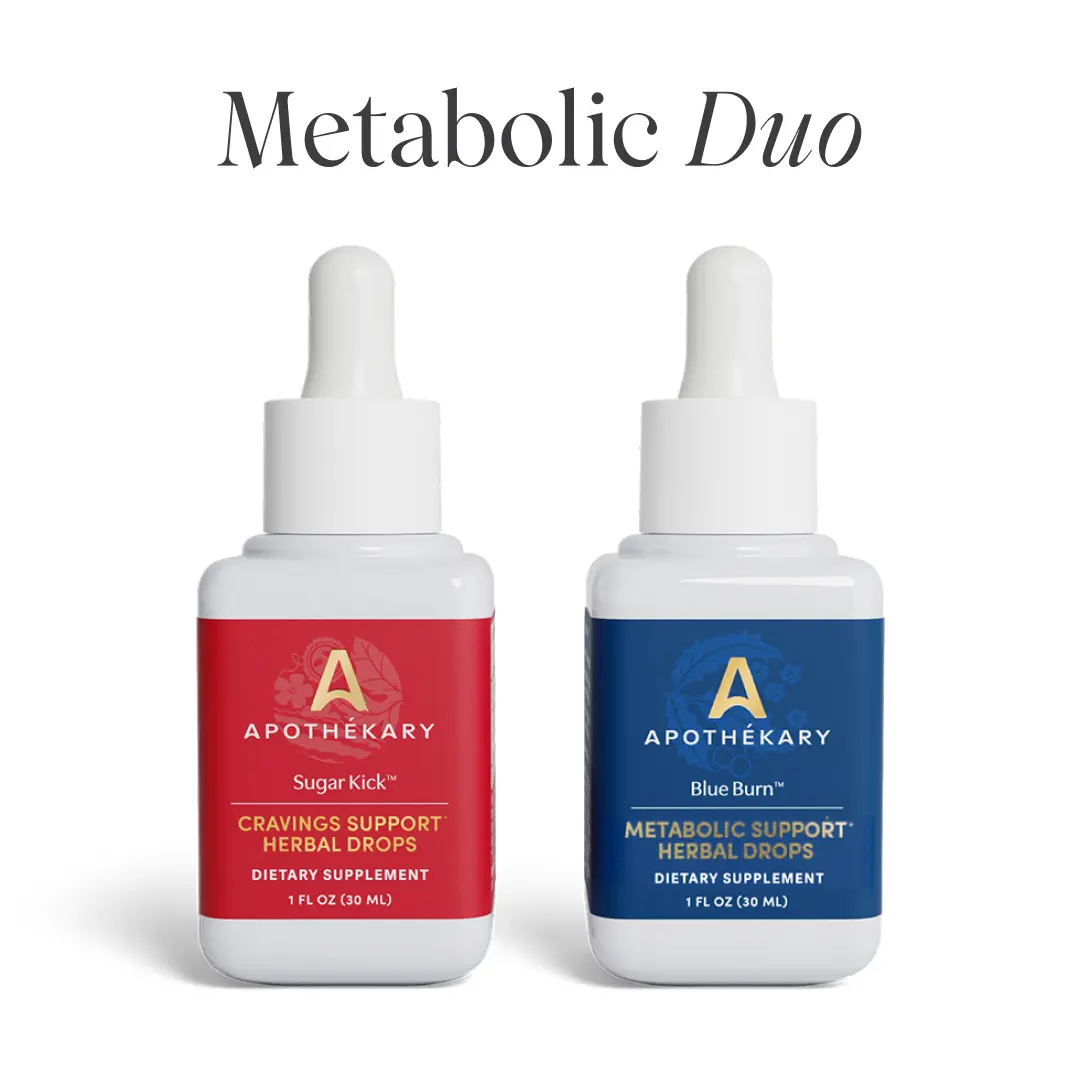 Apothékary Metabolic Duo - Metabolic + Normal Blood Sugar Support Herbal Drops* | Made in the USA
