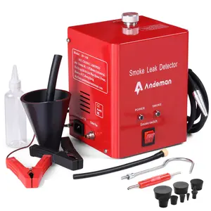 ANDEMAN Professional Smoke Machine Leak Detector, Built-in Air Pump, 12V DC EVAP Vacuum Diagnostic Tester, Car/Truck/Motorcycle Exhaust Leak Detection Tools Kit