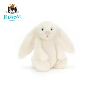 Official Jellycat Bashful Bunny Plush – Super Soft Authentic Jellycat Toy (1 PRODUCT + 1 BAG OF JELLYCAT + 1 GIFT)