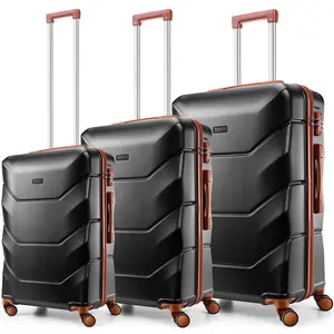 3 Piece Luggage Set, Retractable Handle,Lightweight & Sturdy 3 Piece Luggage Set, Retractable Handle,Lightweight & Sturdy