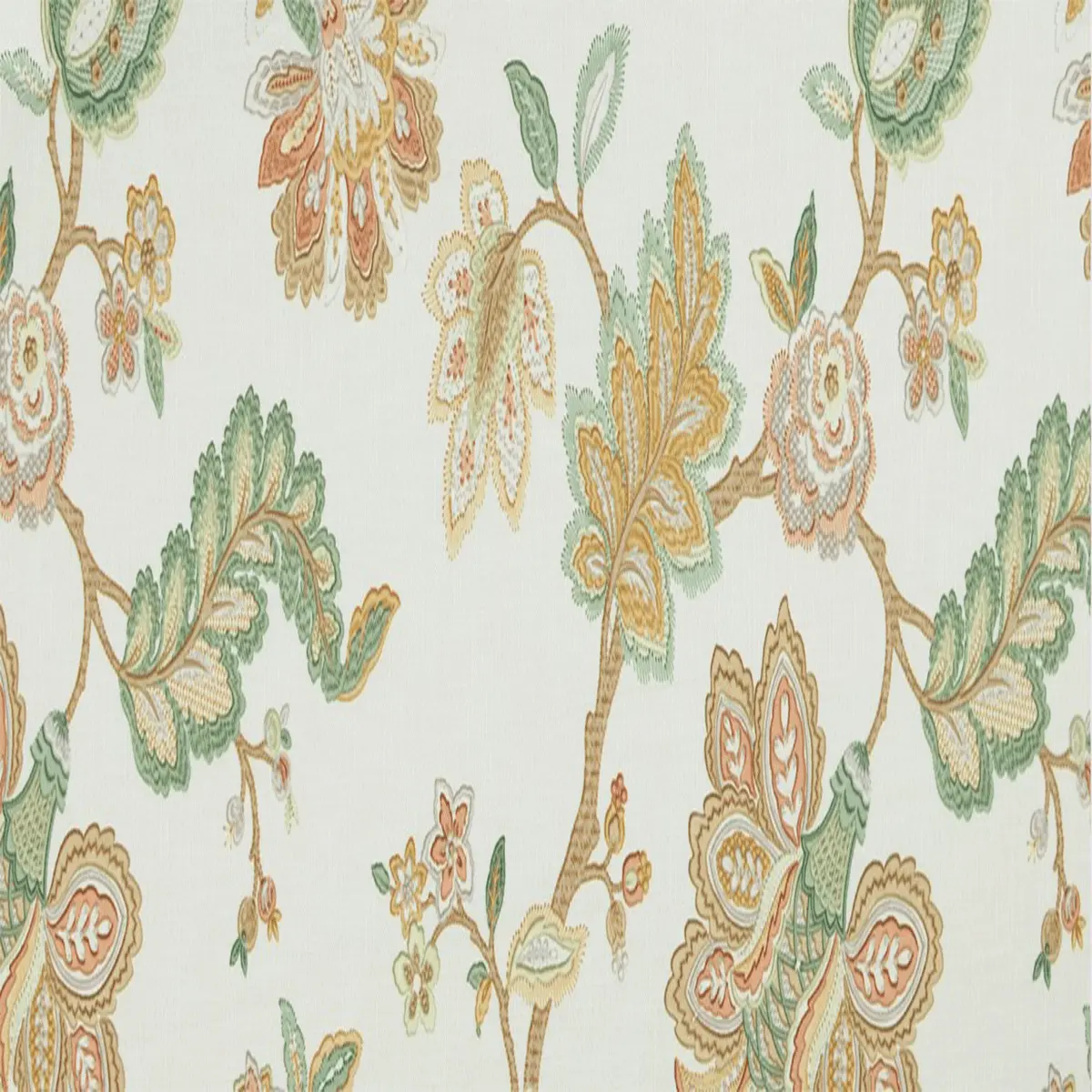 Lilibeth Floral Embroidered Cotton Fabric by the Yard | 54″ Wide
