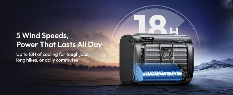 Aecooly Waist Fan Portable Hands Free Cooling Fan for Outdoor, Worksite & Summer Heat | Strong Airflow, Long Battery Life, Compact & Rechargeable,Summervibes