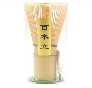 Matcha Whisk - Bamboo Whisk for Matcha Powder, Handcrafted Organic Traditional Japanese Chasen, 100-Prong Matcha Stirrer Wisk Mixer Brush for Authentic Tea Preparation