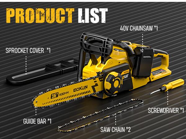 16-Inch Brushless Cordless Chainsaw, 40V (2 x 20V MAX) Battery Chain Saw Compatible DW Battery,Ideal for Wood/Tree Cutting, Pruning,(Tool Only), Mini Electric Handheld Chainsaw professional chainsaw ms 201c brazed diamond saw blade Reciprocating with 16-Inch Brushless Cordless Chainsaw, 40V (2 x 20V MAX) Battery Chain Saw Compatible DW Battery,Ideal for Wood/Tree Cutting, Pruning,(Tool Only), Mini Electric Handheld Chainsaw professional chainsaw ms 201c brazed diamond saw blade Reciprocating with