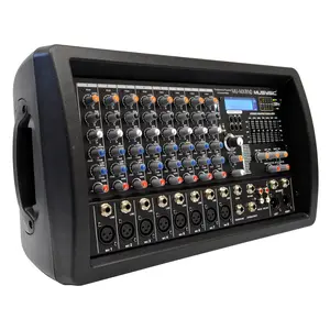 MUSYSIC MU‑MX8fxD Professional 8‑Channel Powered Mixer with USB/BT Player, 16 DSP Effects & 7‑Band EQ (4500W Peak)