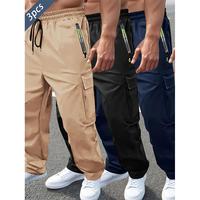 Khaki + Black + Dark Navy