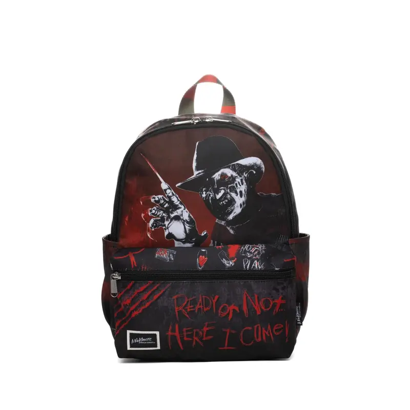 freddy krueger loungefly mini backpack Concept One A Nightmare on Elm Street Backpack, Small Travel Bag Purse for Men and Women, Multi, 10 Inch : Clothing, Shoes & Jewelry horror backpacks Freddy Krueger Nightmare on Elm