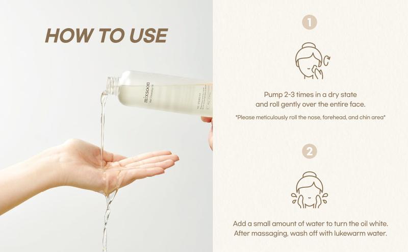 [mixsoon Official Shop] Bean Cleansing Oil Duo (6.59 fl.oz / 195ml x 2) - Daily Deep Makeup Removal for Korean Glass Skin