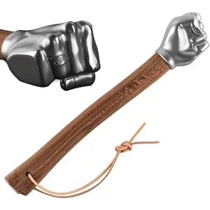 2.1LB Stainless Steel Fist Hammer with Solid Wood Handle, Heavy Duty Tool for Car, Camping and Outdoor Use