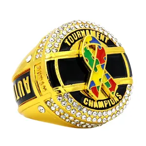 GEN25 Gold Autism Awareness Champions Ring