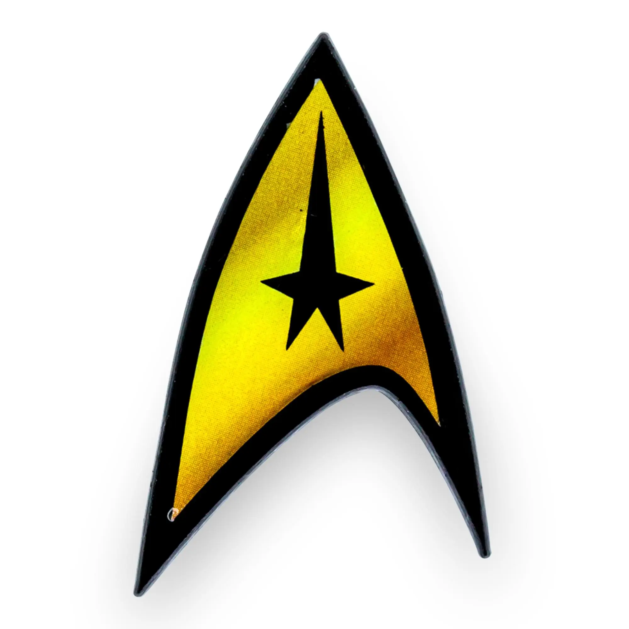 Star Trek Enamel Brooch, Collectible Original Series Starfleet Delta Pin, Officially Licensed Fashion Accessory for Fans