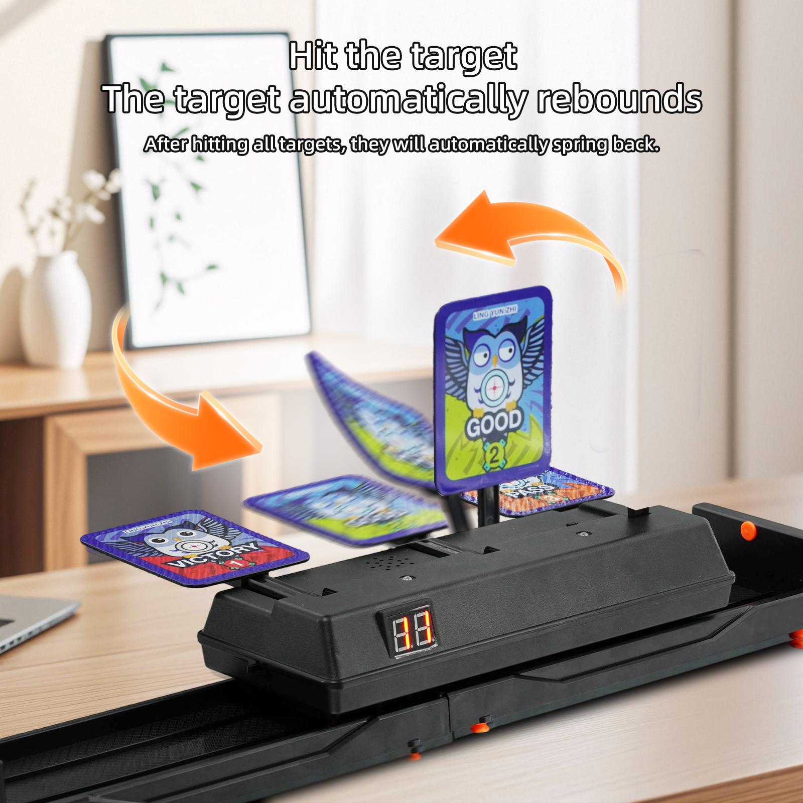 SHOOT GAME Movable Digital Target - Electric Scoring Auto Reset for Nerf Guns & Nerf Practice, Ideal Gift for Kids, Teens, Boys & Girls SHOOT GAME Movable Digital Target - Electric Scoring Auto Reset for Nerf Guns & Nerf Practice, Ideal Gift for Kids, Teens, Boys & Girls
