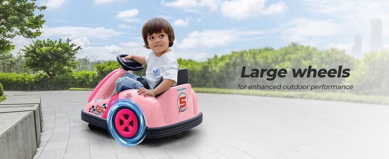 12V Kids Bumper Car with Big Wheel, 2.2 Mph Max,Ride on toys for Toddlers with Remote, Baby Bumping Toy Car with DIY Stickers,360 Degree-Spin, Music, Bluetooth,LED Lights 12V Kids Bumper Car with Big Wheel, 2.2 Mph Max,Ride on toys for Toddlers with Remote, Baby Bumping Toy Car with DIY Stickers,360 Degree-Spin, Music, Bluetooth,LED Lights
