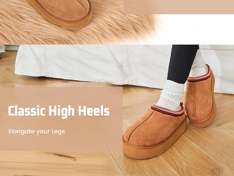 Fur Boots Platform Slippers For Women Fluffy Boots Mini Boots Fuzzy Boots Slippers For Women Outdoor and Indoor Snow Shoes For Women Winter Shoes Women