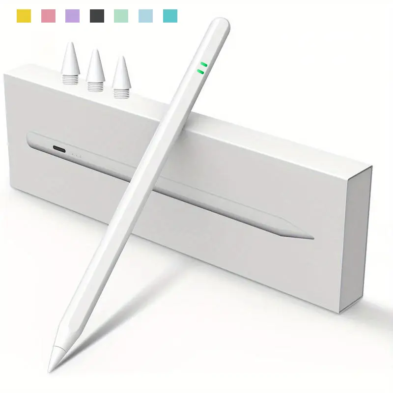 Stylus Pen for iPad 2018-2025, Palm Rejection, Tilt Sensitivity, USB-C Fast Charging, Active Digital Pencil Compatible with iPad Pro, iPad Air, iPad Mini & iPad 6th-10th Gen for Note Taking, Drawing, Sketching, Writing BackToSchool