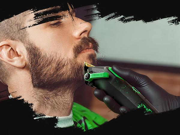 Suprent FANGS Vector Clipper – 13,000 RPM AI Controlled Motor Unique U-Shape Blade- Dual Mode Lever LED Light- Professional Hair Trimmer for Barbers-Gift for man