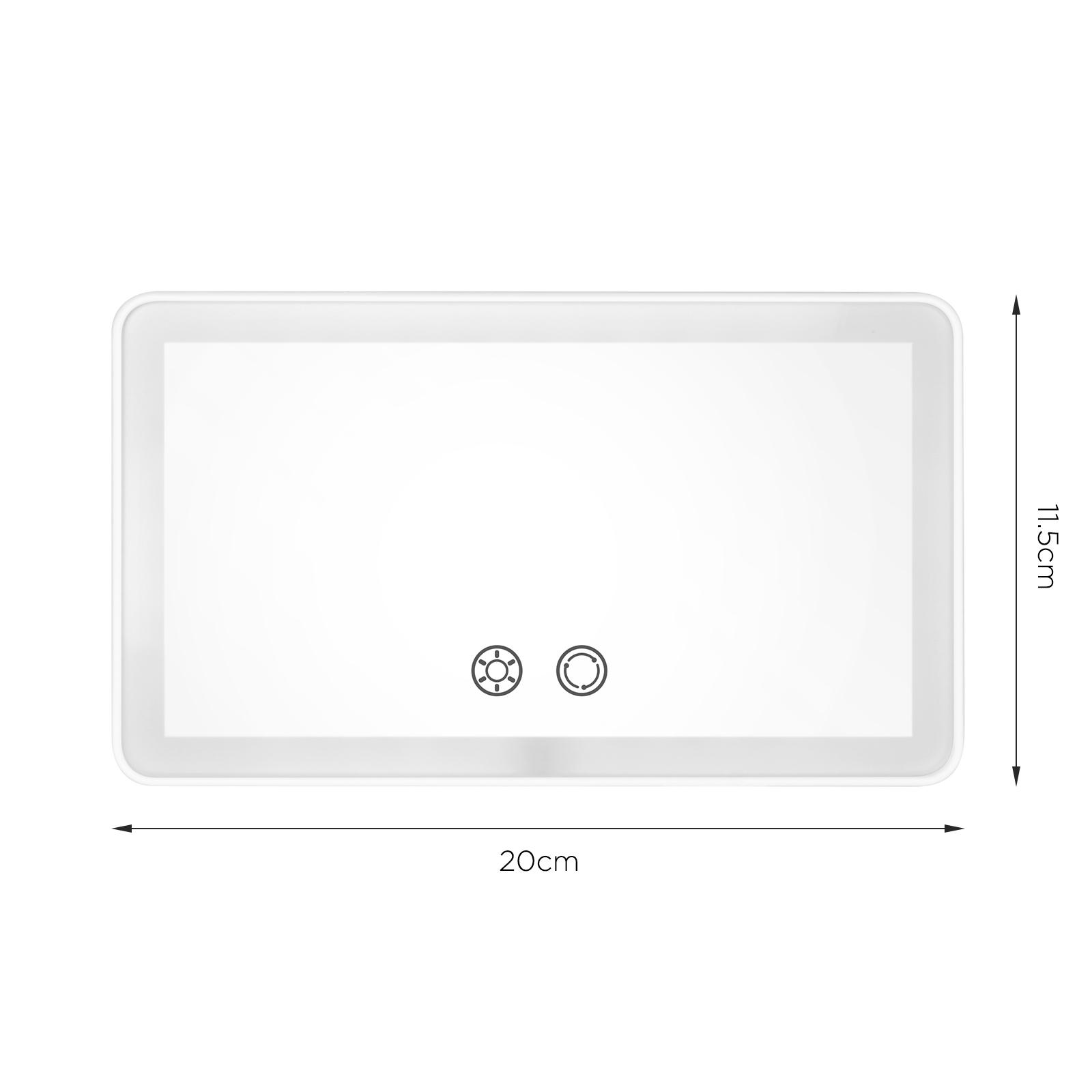 Car Sun Visor Vanity Mirror with 3-Color Touch Screen LED Light, Adjustable Brightness Auto Interior Rechargeable Makeup Mirror, Car Interior Accessories, Gifts for Girls, Mums, Girlfriend, even FathersDayGift